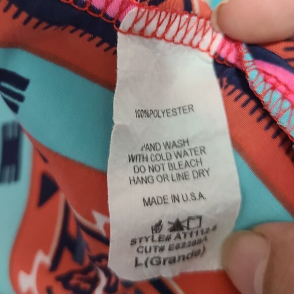 Yahada Western Aztec Designed Fringe Above Knee Bell Sleeve Dress Size L - Picture 4 of 4